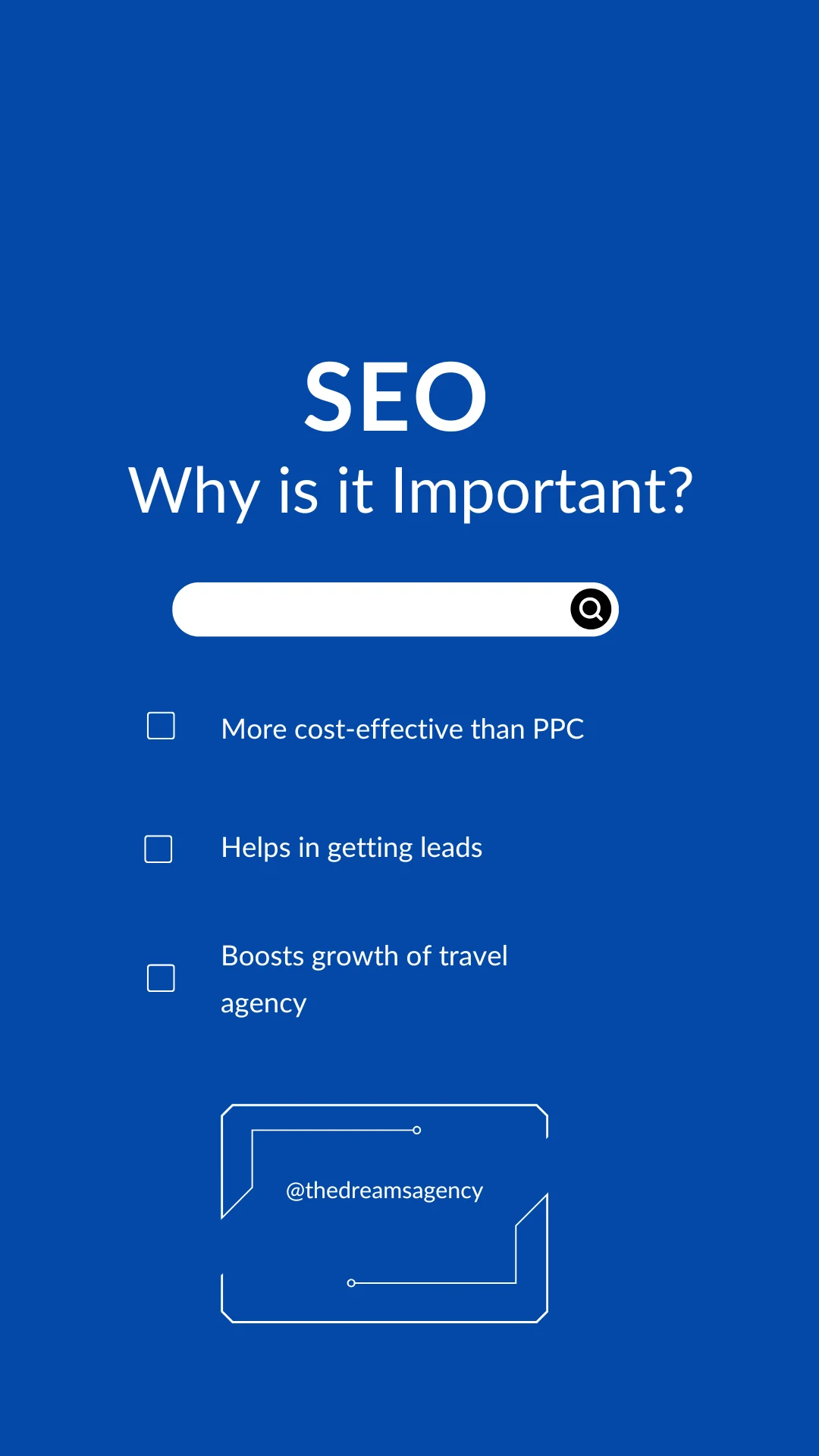 list of importance of seo for travel website