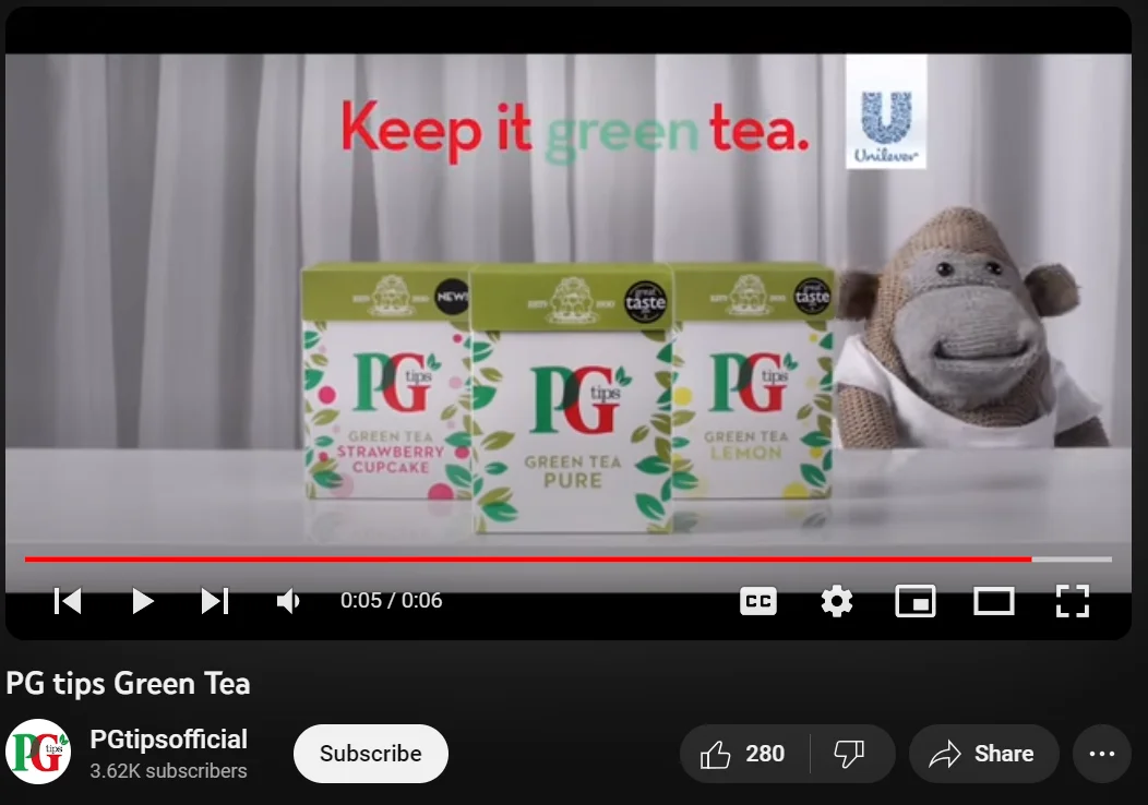 An example of a bumper ad on youtube