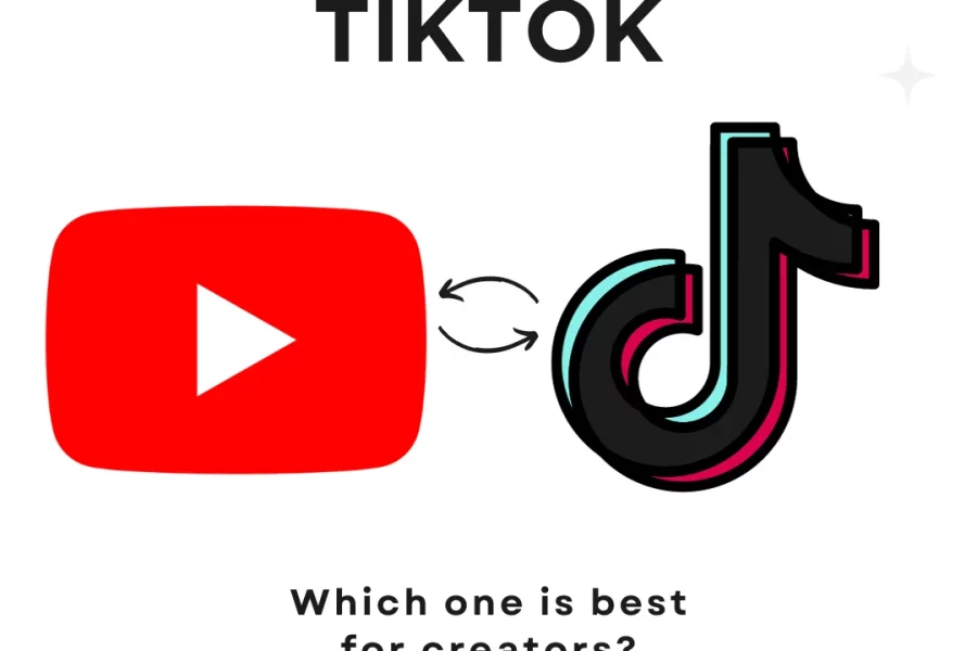 A comparison table of youtube shorts vs. tiktok