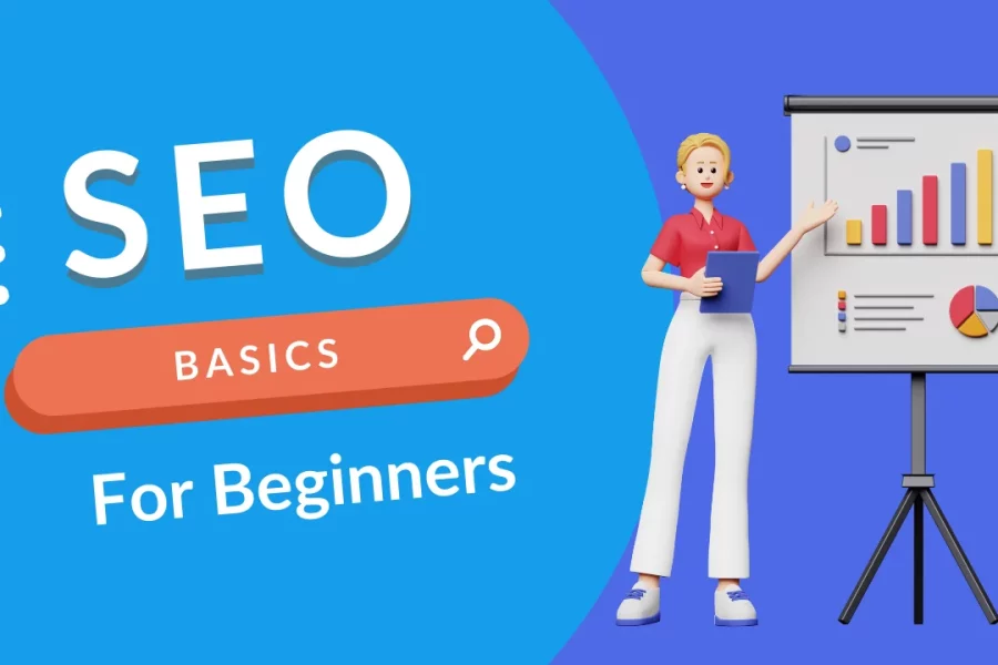 A banner of SEO basics for beginners
