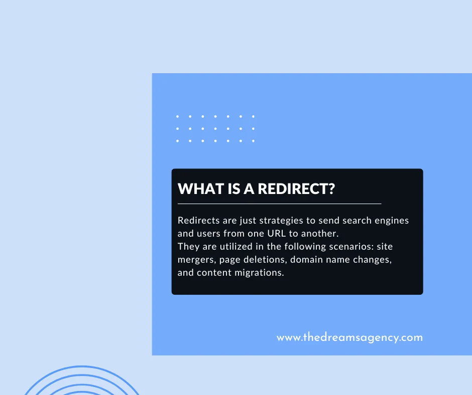 An answer post explaining what is a redirect