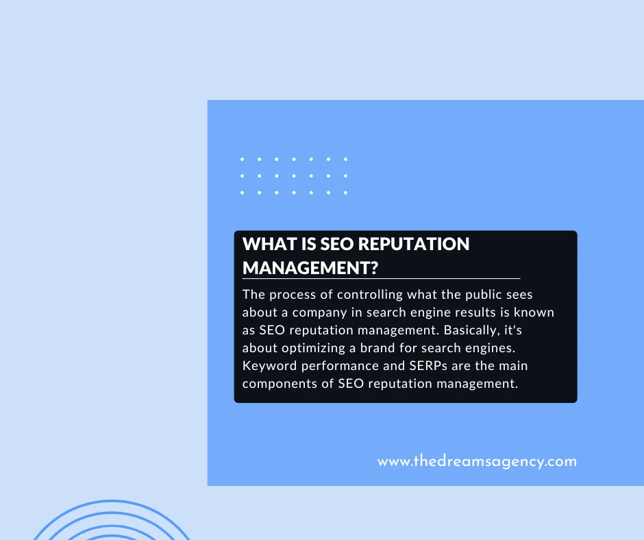 A definition post explaining what is SEO reputation management